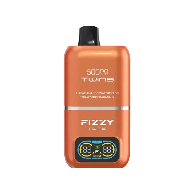 【ノンニコチンベイプ】ピーチマンゴースイカ / ストロベリーバナナ｜Fizzy Twins 2‑Flavors｜ニコチン0・タール0