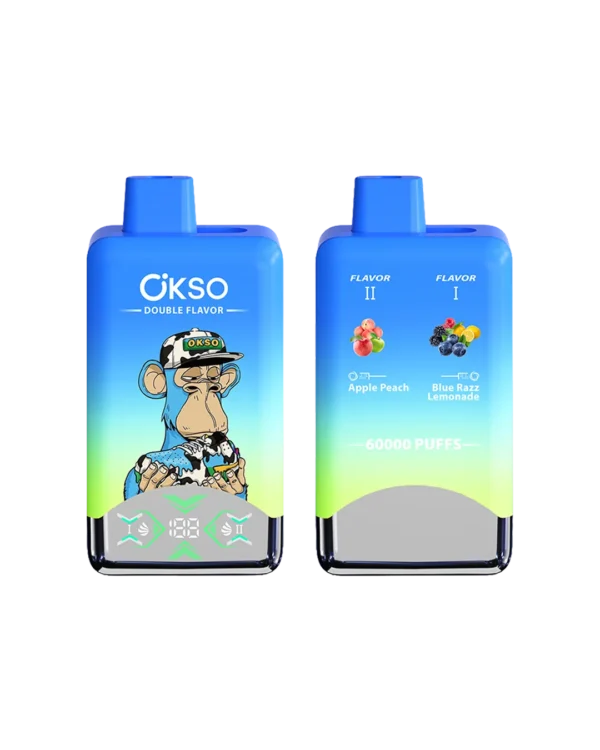 アップル・ピーチ / ブルーラズベリー・レモネード【ニコチンベイプ（ニコパフ）5%】｜OKSO デュアル