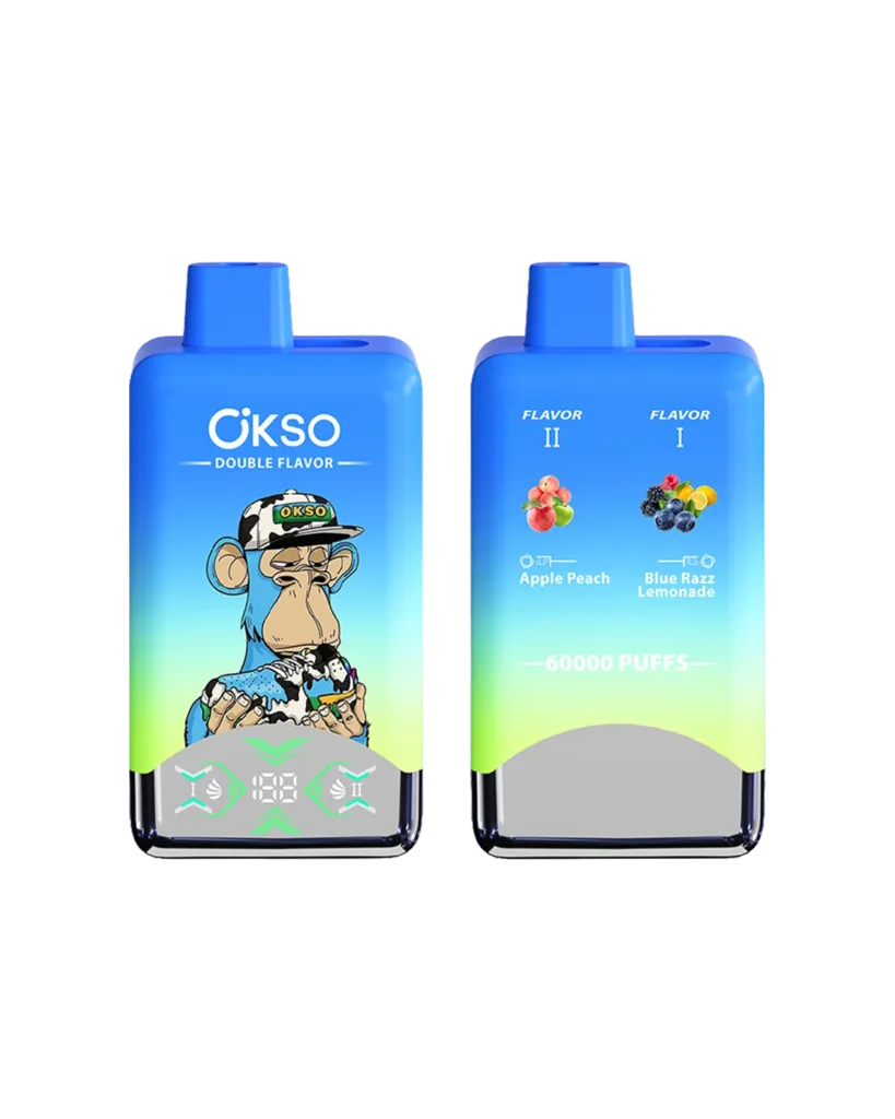 アップル・ピーチ / ブルーラズベリー・レモネード【ニコチンベイプ（ニコパフ）5%】｜OKSO デュアル