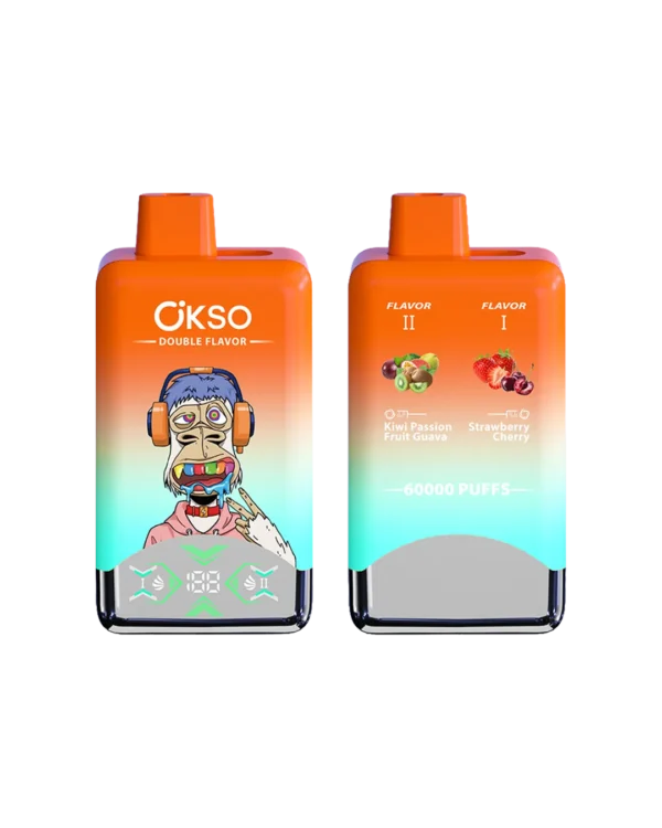 キウイ・パッションフルーツ・グアバ / ストロベリー・チェリー【ニコチンベイプ（ニコパフ）5%】｜OKSO デュアル