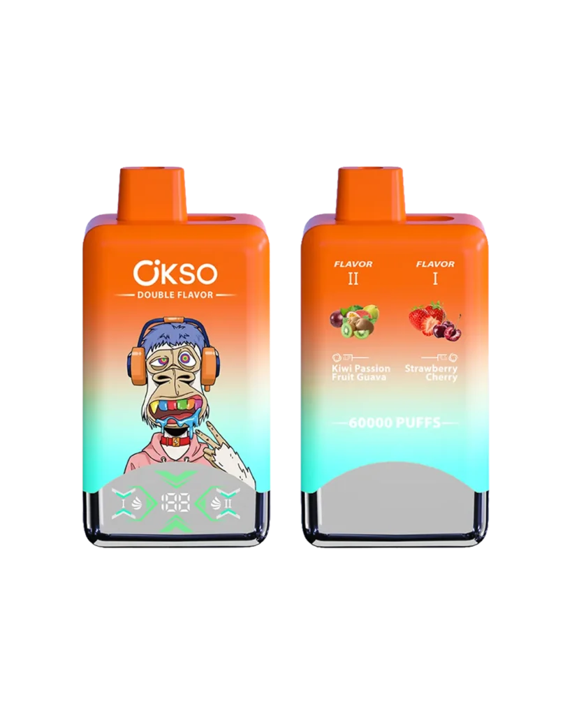 キウイ・パッションフルーツ・グアバ / ストロベリー・チェリー【ニコチンベイプ（ニコパフ）5%】｜OKSO デュアル