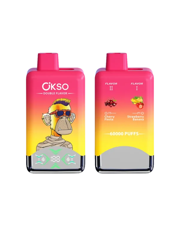 チェリー・フィエスタ / ストロベリー・バナナ【ニコチンベイプ（ニコパフ）5%】｜OKSO デュアル