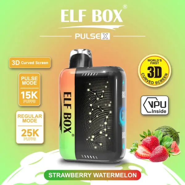 ストロベリーウォーターメロン フレーバー（ニコチンベイプ5%）｜ELF BOX PLUS X