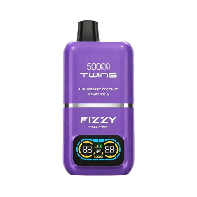 【ノンニコチンベイプ】ブルーベリーココナッツ / グレープアイス｜Fizzy Twins 2‑Flavors｜ニコチン0・タール0